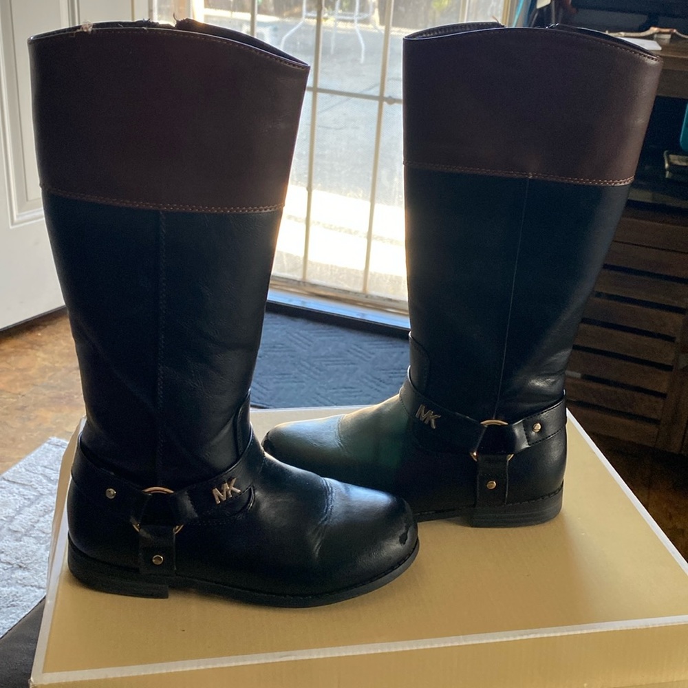 michaels kors girls learher boots